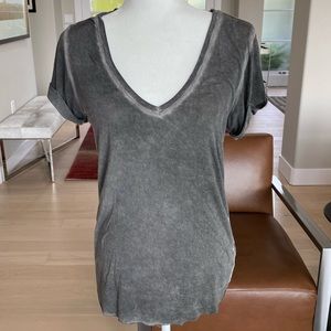 PAIGE Vintage Look Tie-Dye V-Neck T-Shirt